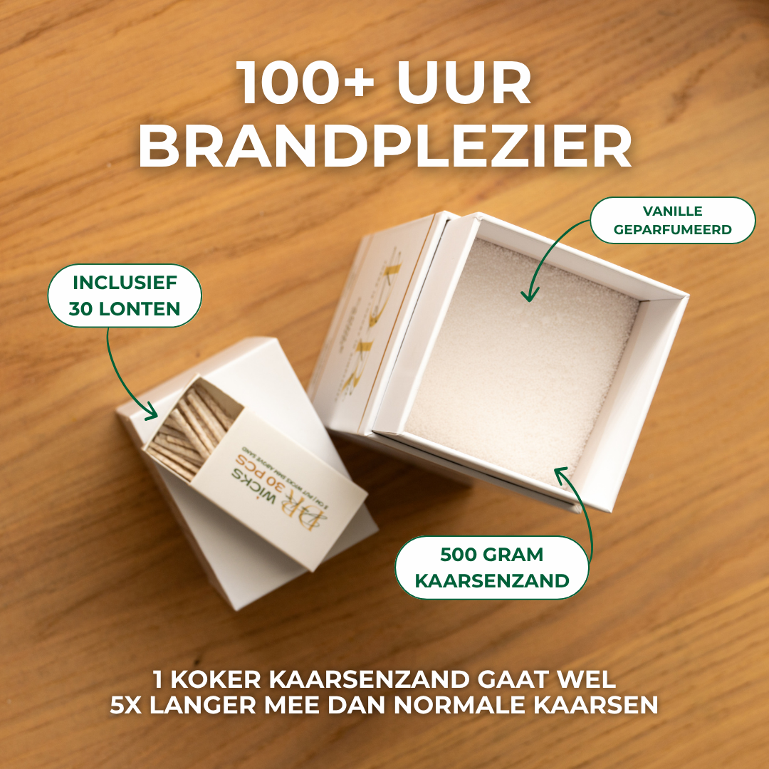 Kaarsenzand | Serenity White | 500 gram